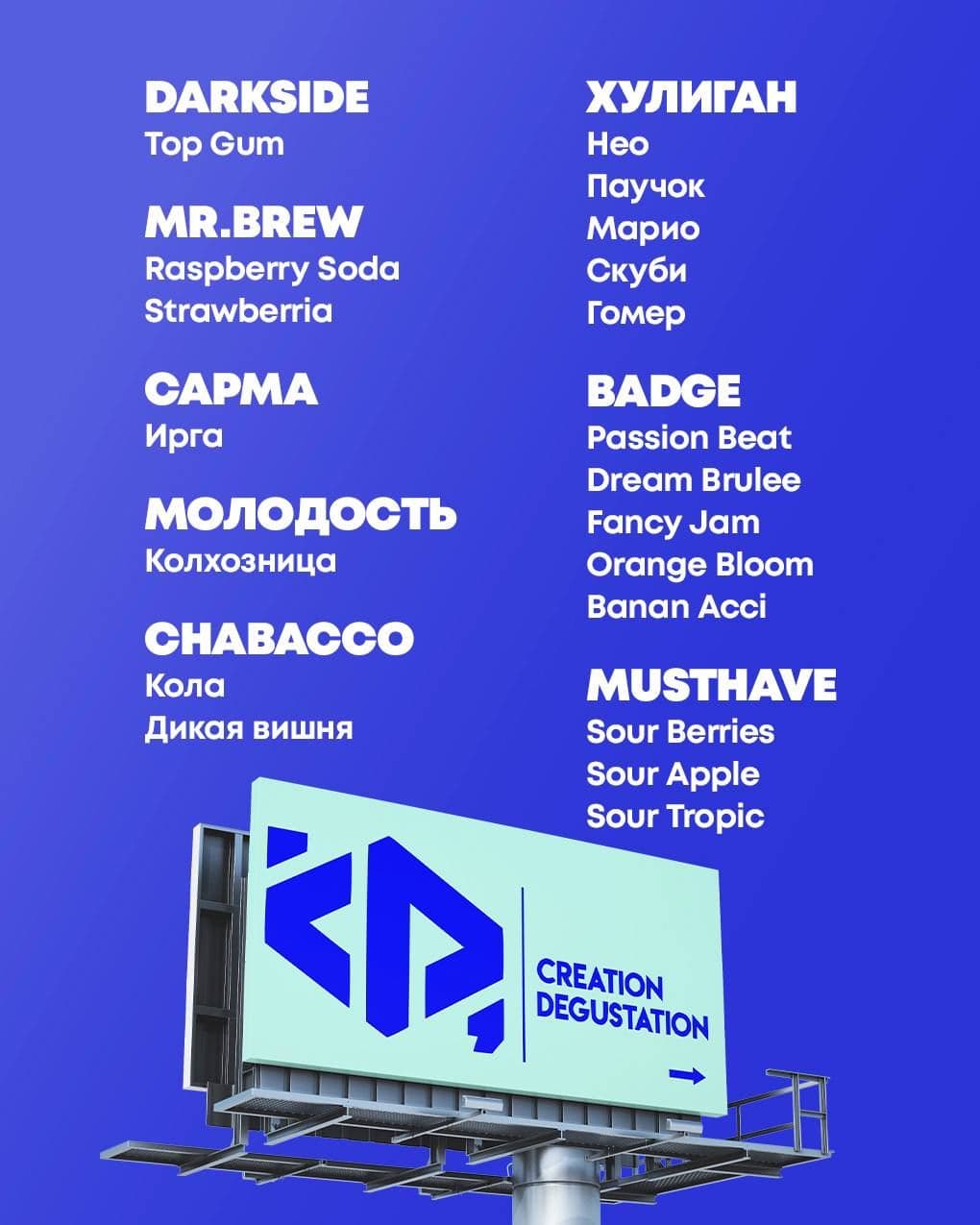 CREATION DEGUSTATION 25.05 — что будем пробовать?