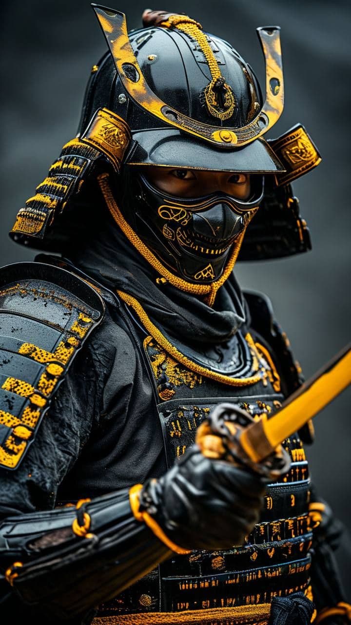 Наш кибер самурай WAKIZAHI глазами ИИ 🤖