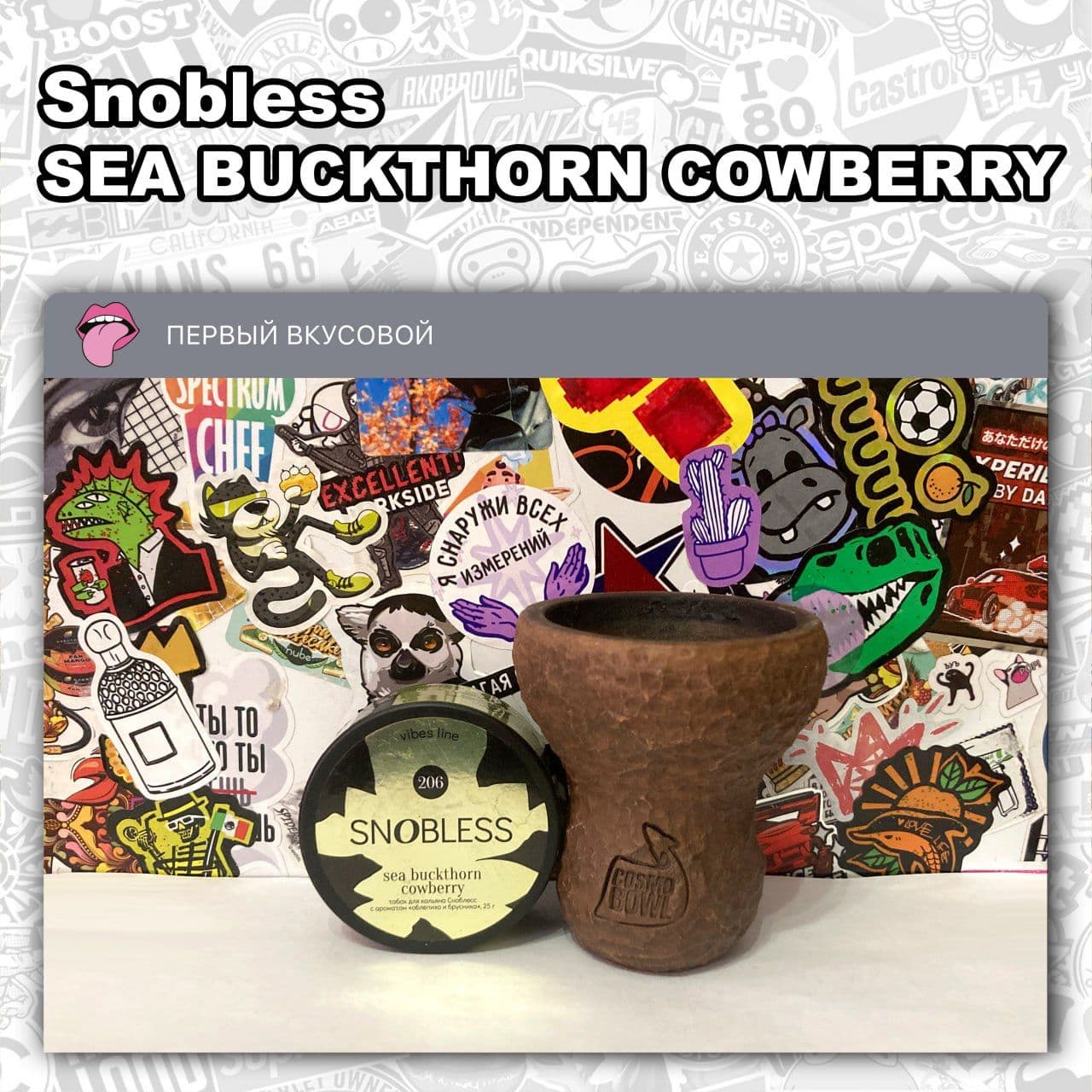 ТАБАК SNOBLESS VIBES LINE - SEA BUCKTHORN COWBERRY