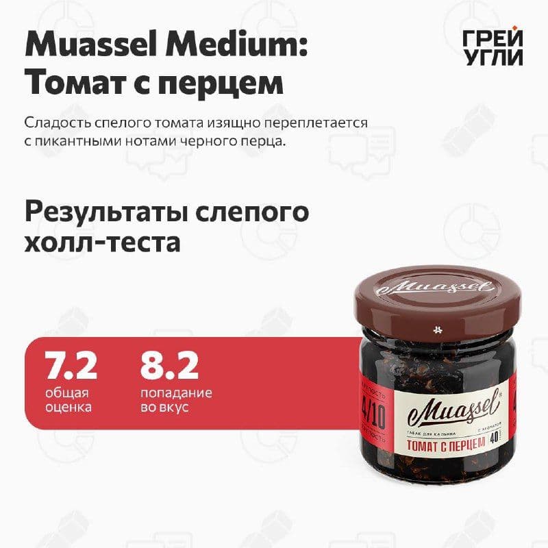 Muassel Medium Томат с перцем